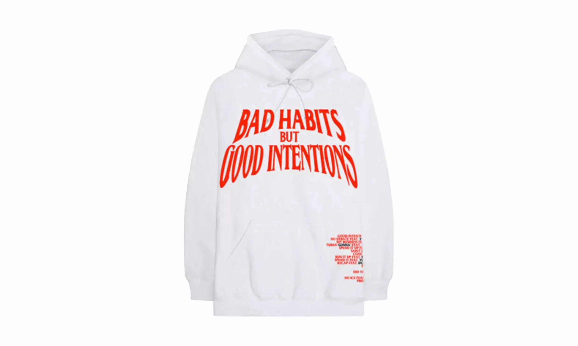 Nav Bad Habits Drip Hoodie "WHITE"