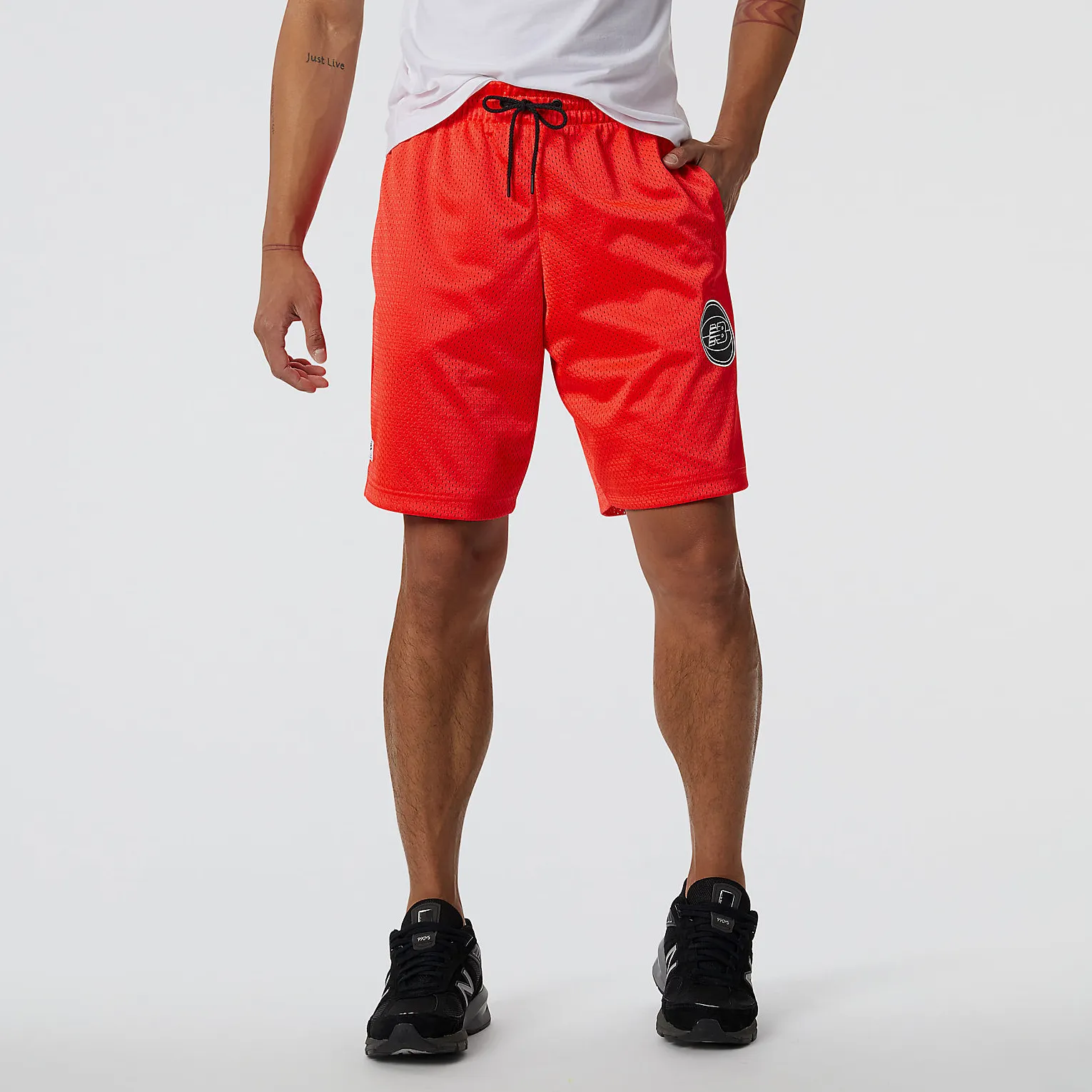 Stream Fit ZeroIrritationLabels NB Essential BBall Short - energy red