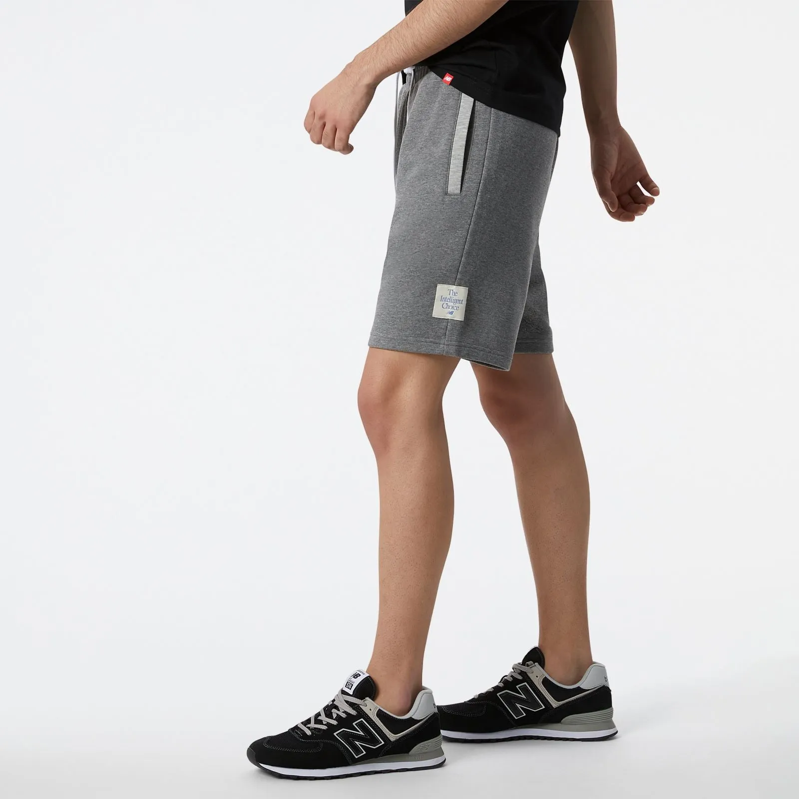 MultiPocketDesign NB Essentials New Balance Fleece Short - Heather charcoal