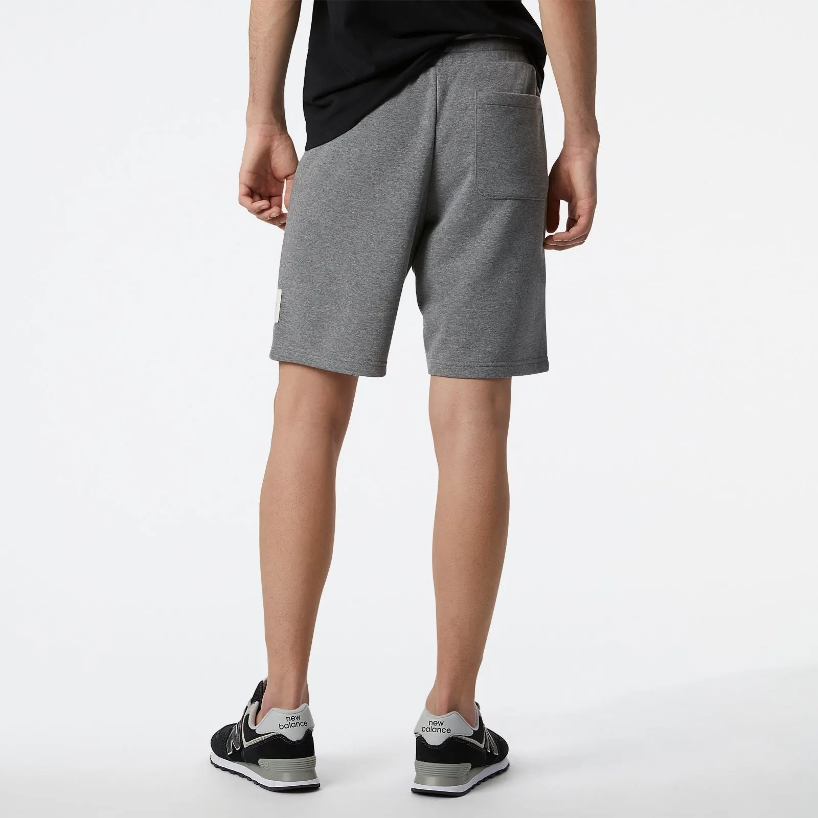 NonSlip Grips TaglessCollar NB Essentials New Balance Fleece Short - Heather charcoal