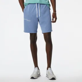 NB Essentials New Balance Fleece Short - Navy heather Street Light