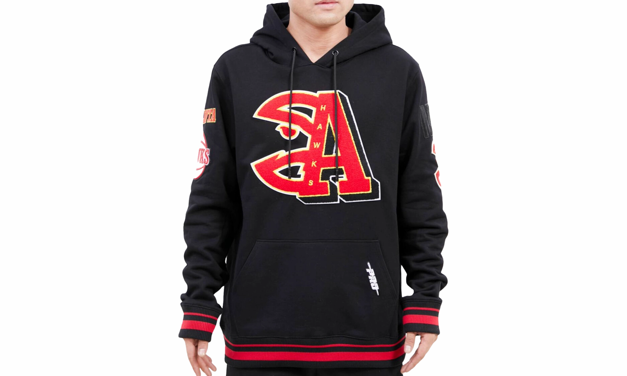 NBA Atlanta Hawks Mash Up Logo P/O Hoodie "Black"