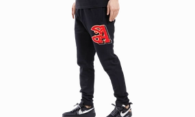 NBA Atlanta Hawks Mash Up Logo Sweatpants "Black"