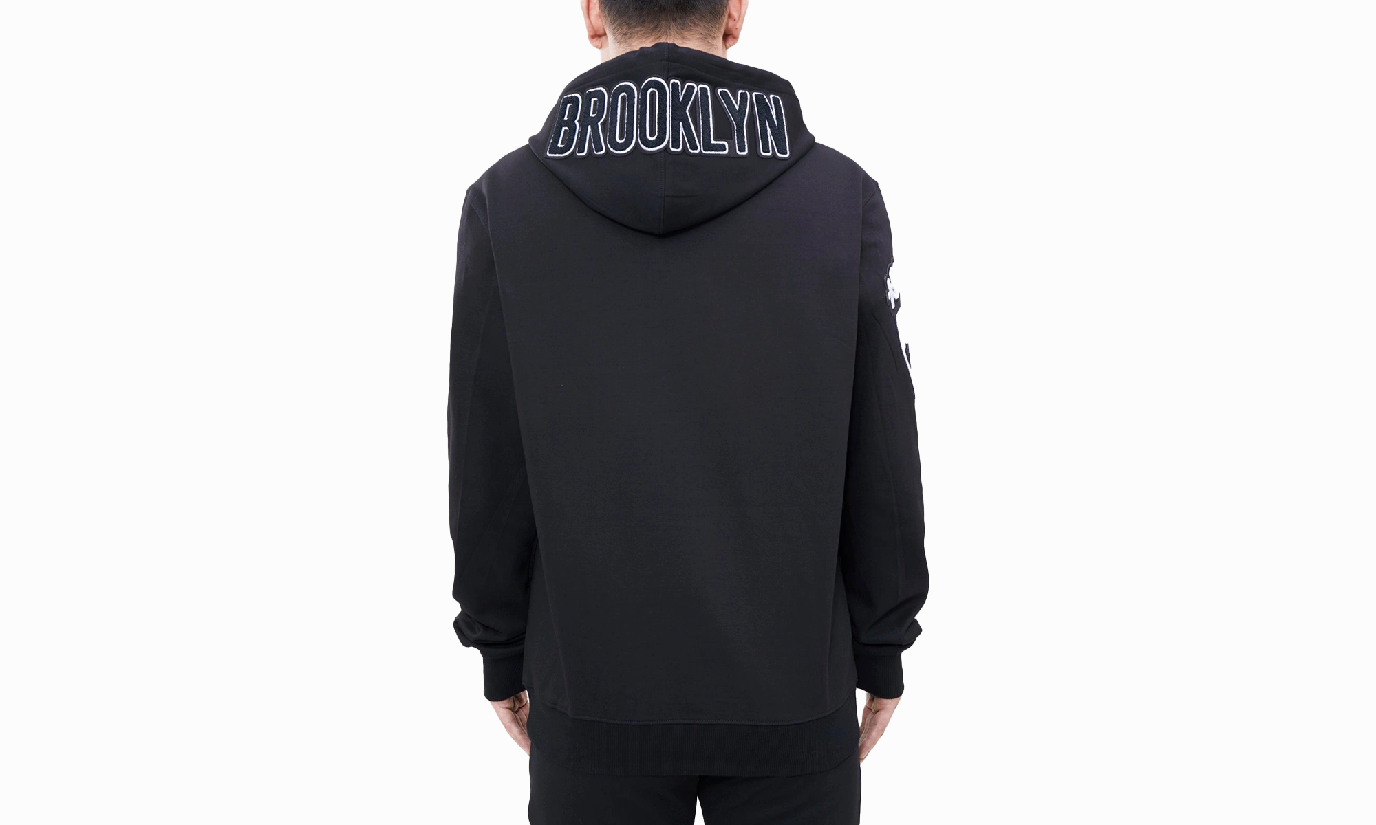 NBA Brooklyn Nets Logo Blended Hoodie "Black"
