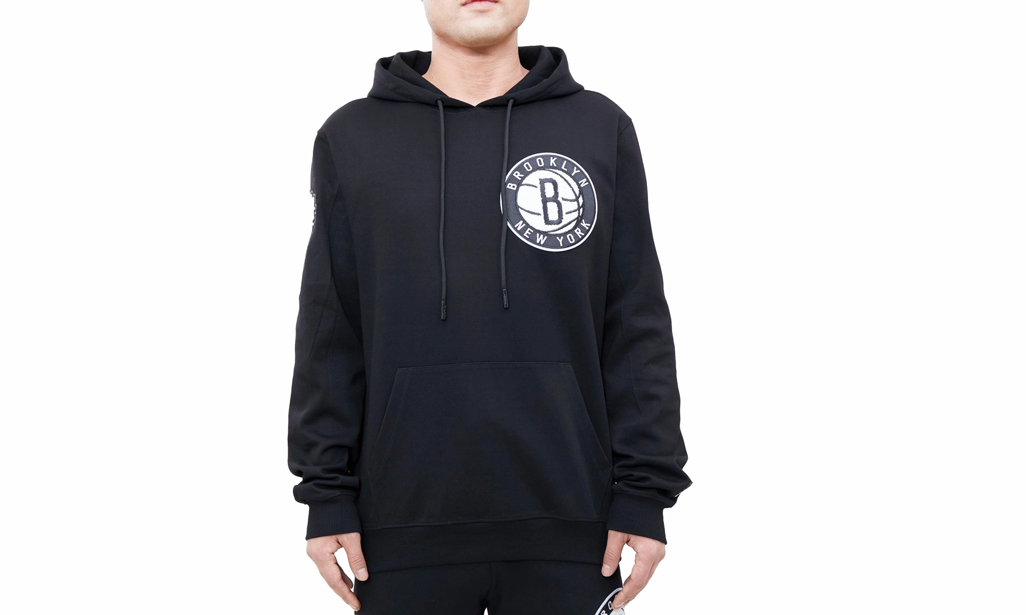 NBA Brooklyn Nets Logo Blended Hoodie "Black"