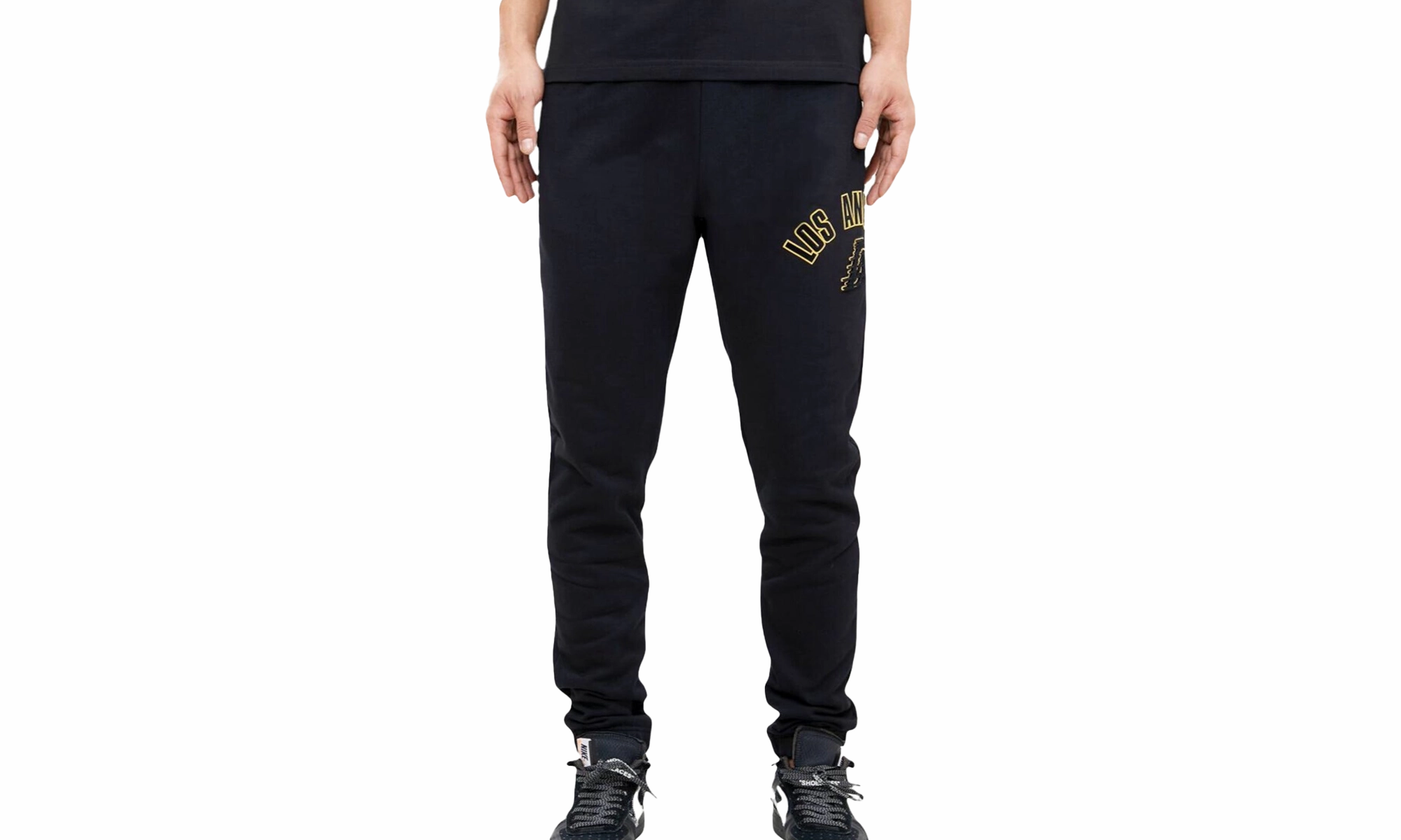 NBA Los Angeles Lakers Stacked Logo Sweatpants "Black"