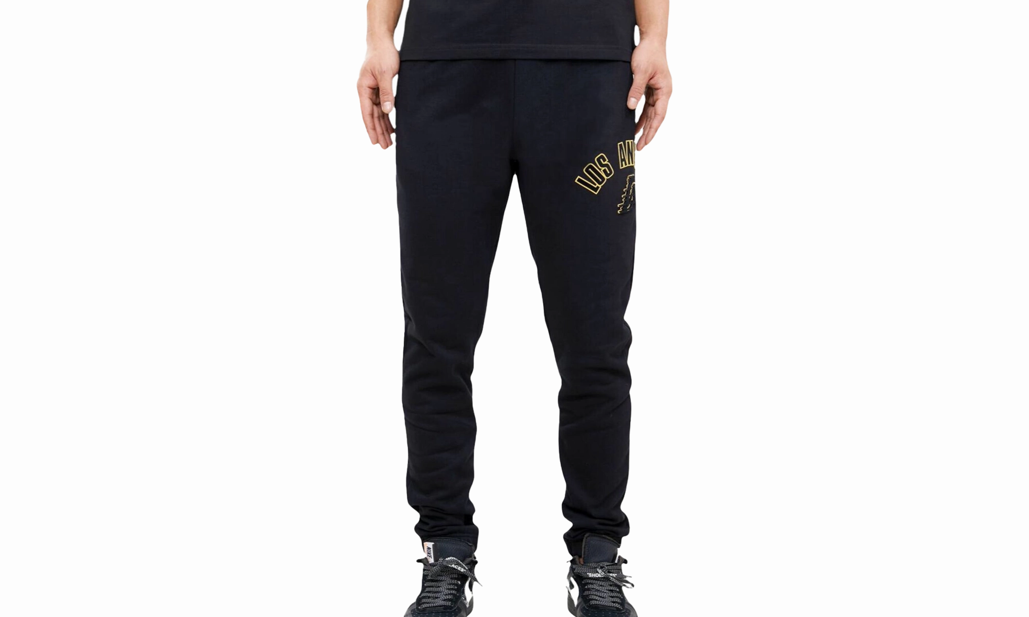 NBA Los Angeles Lakers Stacked Logo Sweatpants "Black"