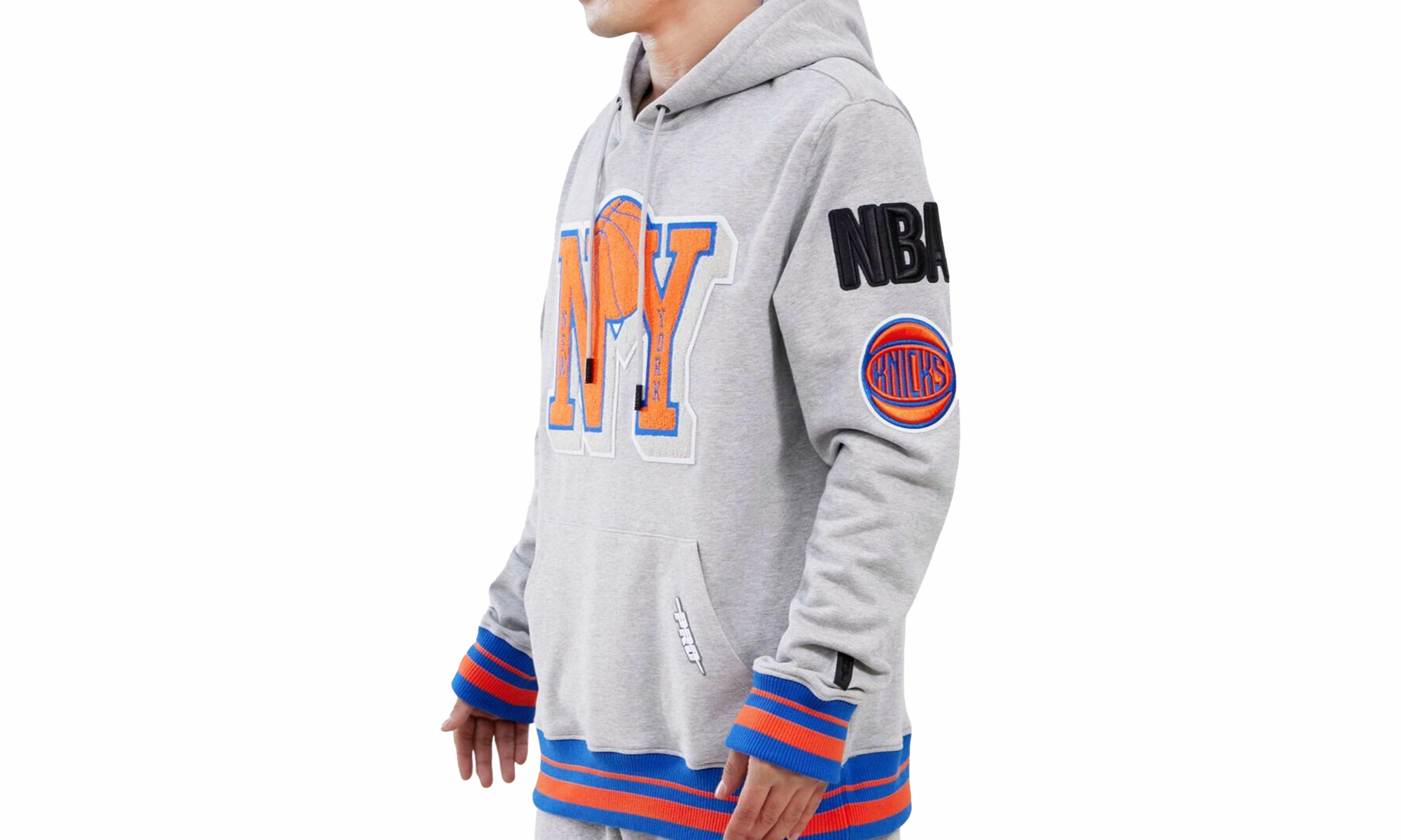 NBA New York Knicks Mash Up Logo P/O Hoodie "Grey"