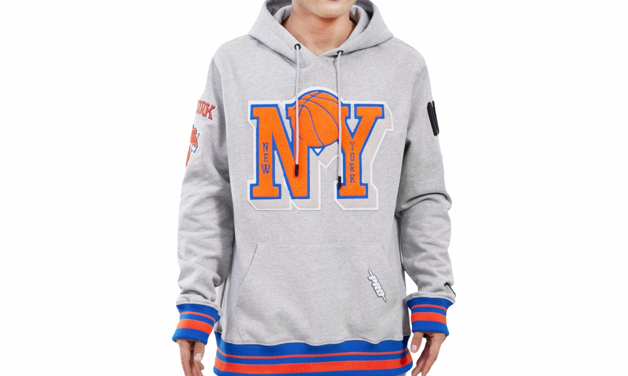 NBA New York Knicks Mash Up Logo P/O Hoodie "Grey"