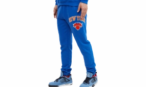 NBA New York Knicks Stacked Logo Sweatpants "Black"