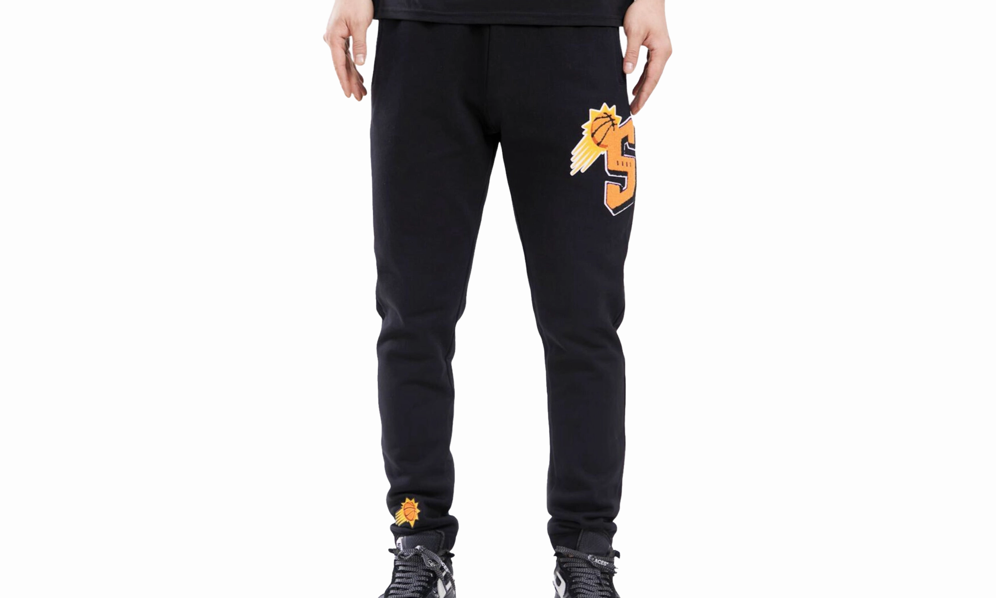 NBA Phoenix Suns Mash Up Logo Sweatpants "Black"