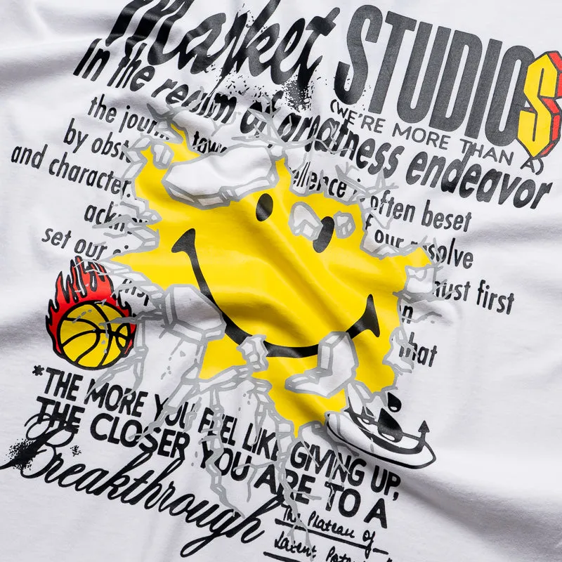 badminton Market Smiley Greatness Tee - White