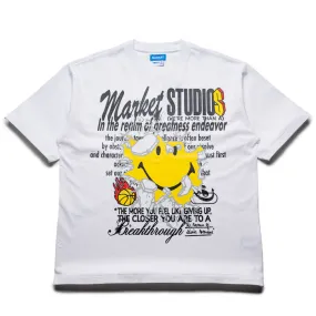 Market Smiley Greatness Tee - White Up-to-date Modernity