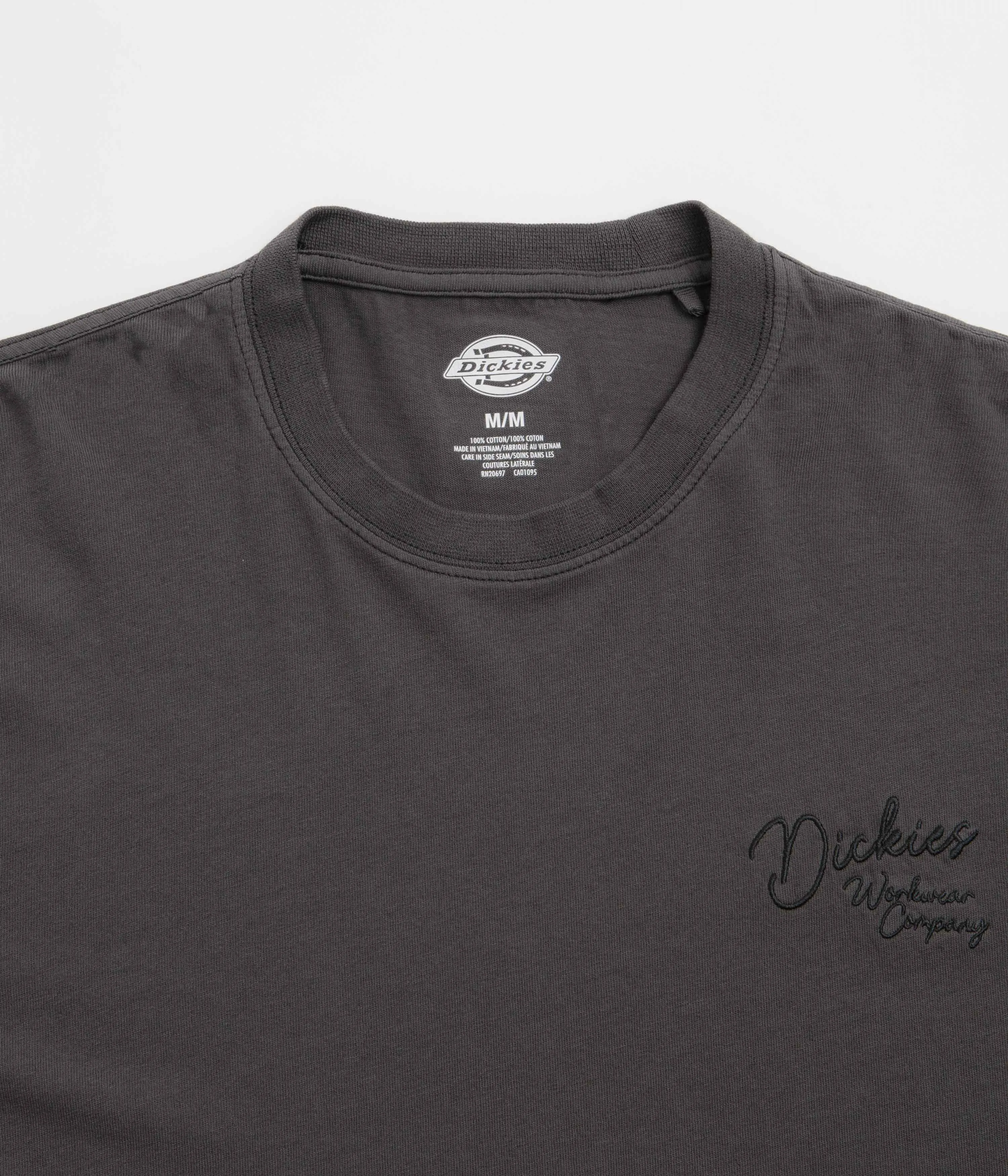 Dickies Rope Chest Logo T-Shirt - Black Lightweight