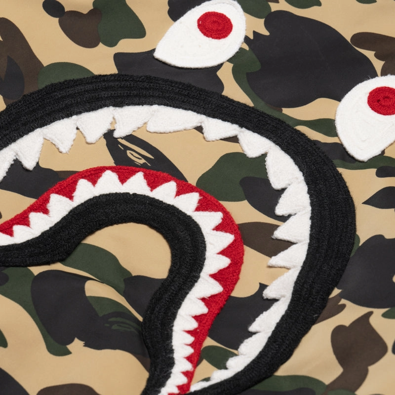 A Bathing Ape 1st Camo Shark MA-1 Jacket - Yellow Hint Negotiate
