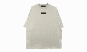 TAB CREWNECK TEE "DARK HEATHER OATMEAL" Joy Mood WrinkleResistant Finish
