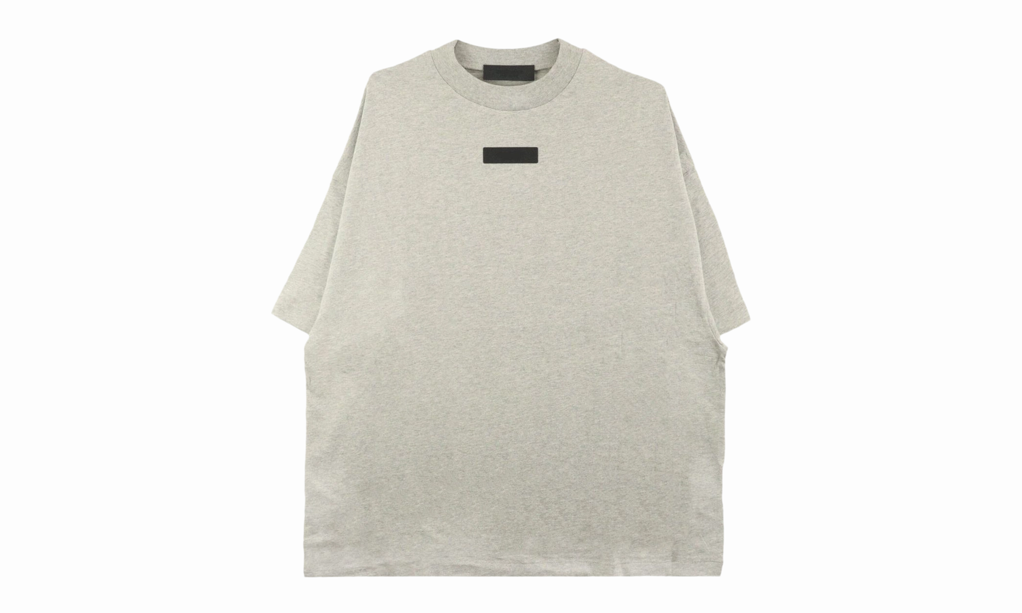 TAB CREWNECK TEE "DARK HEATHER OATMEAL" Joy Mood WrinkleResistant Finish