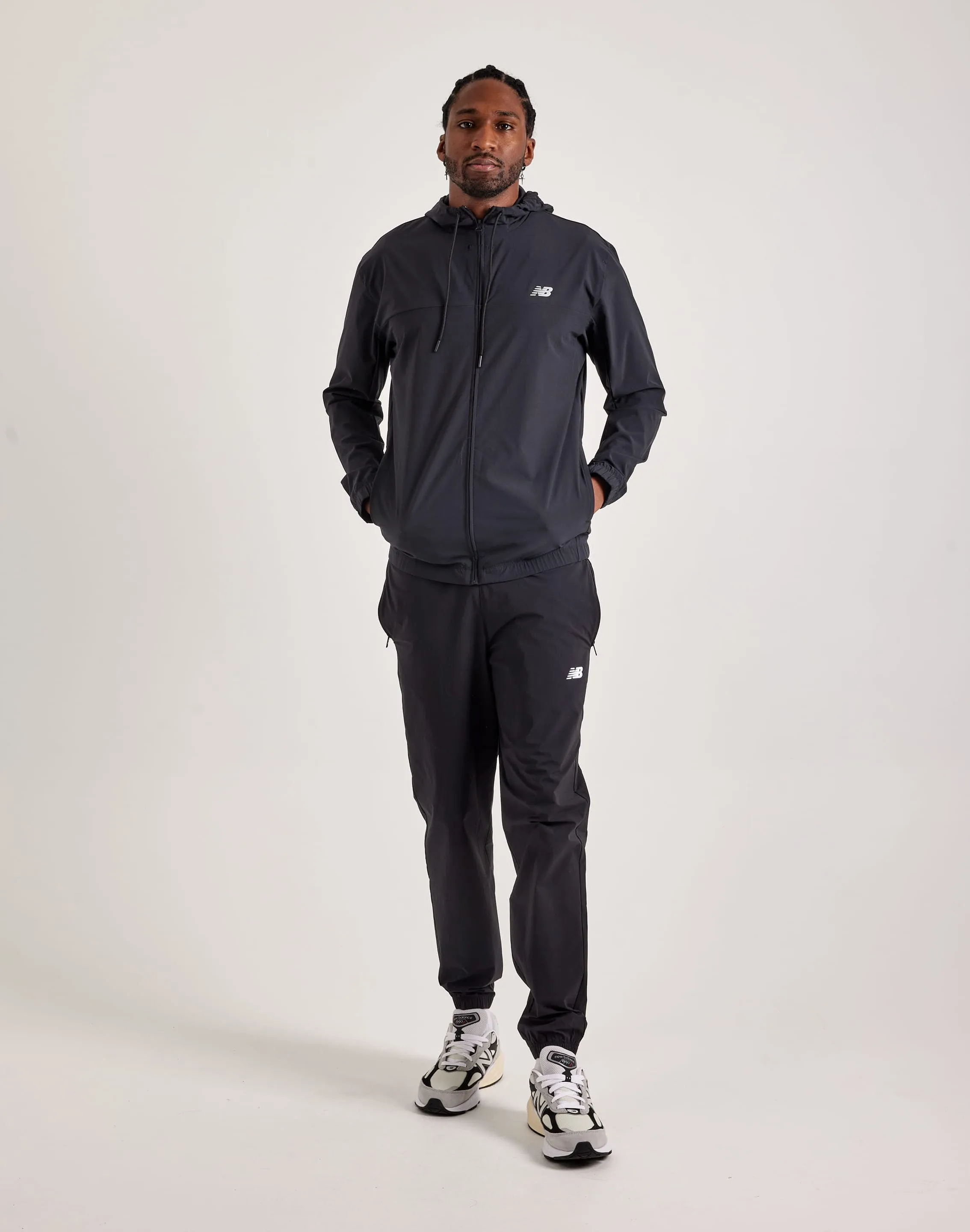 New Balance Athletics Woven Full-Zip Jacket Suede Mood SmoothGripFastenings
