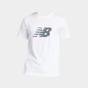 ComfortWaistband New Balance Mens Sport Logo Tee White