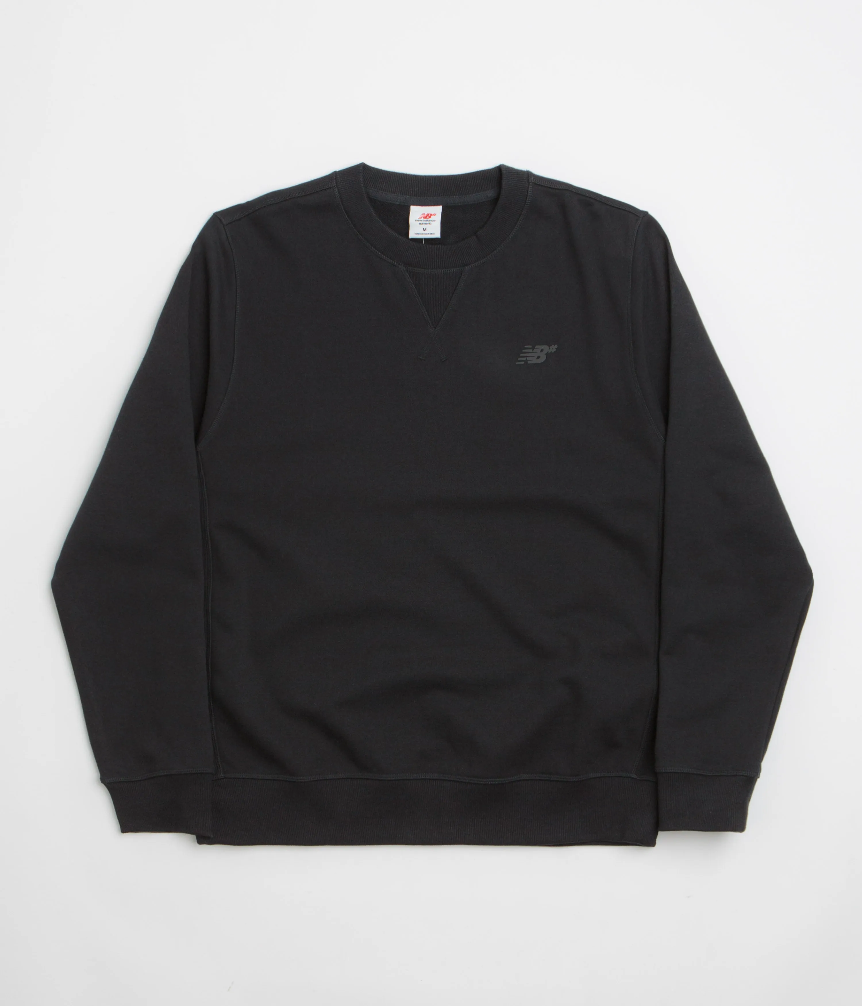 New Balance Numeric French Terry Crewneck Sweatshirt - Black twill