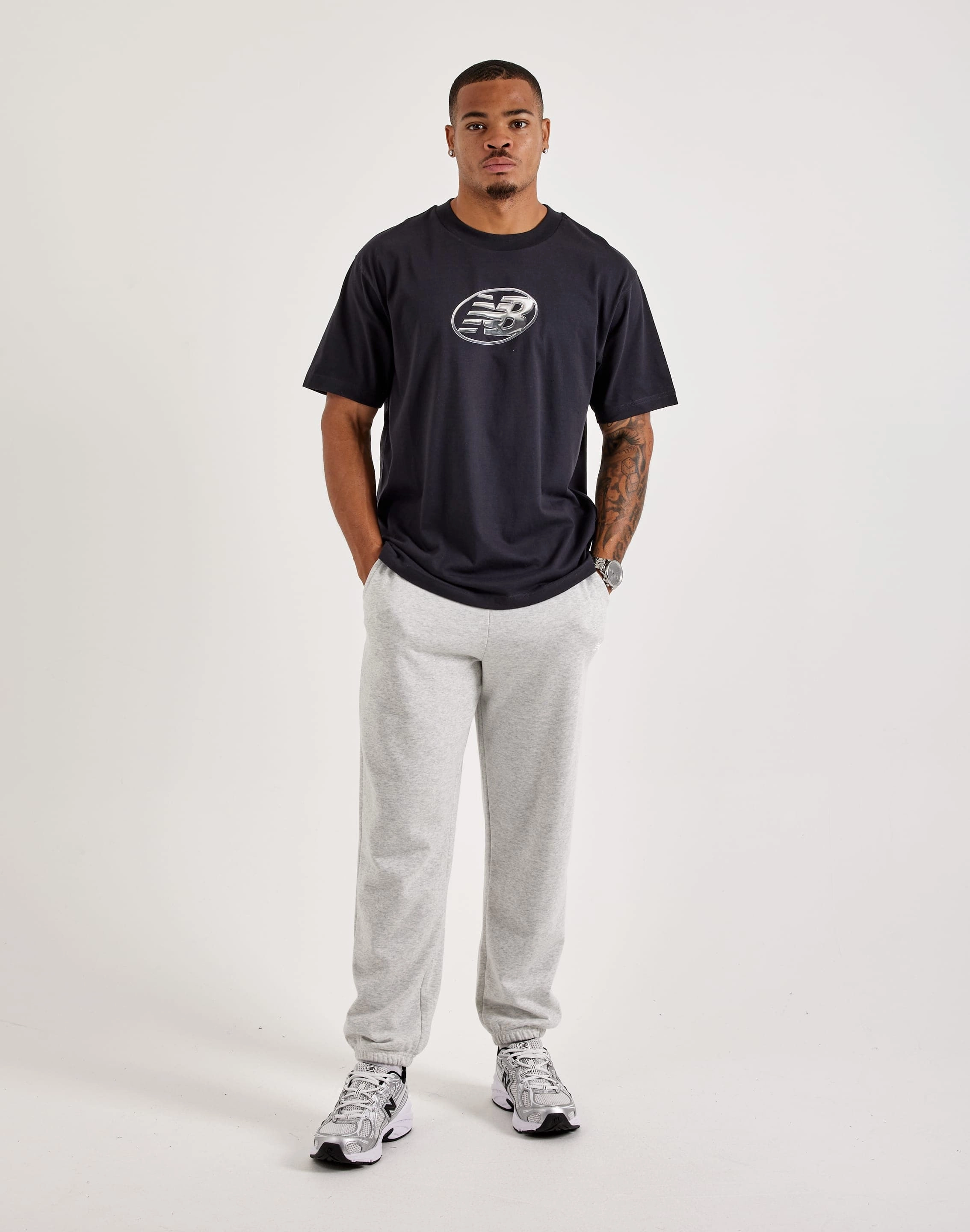 New Balance Chrome Logo Tee HighElasticity Fiber