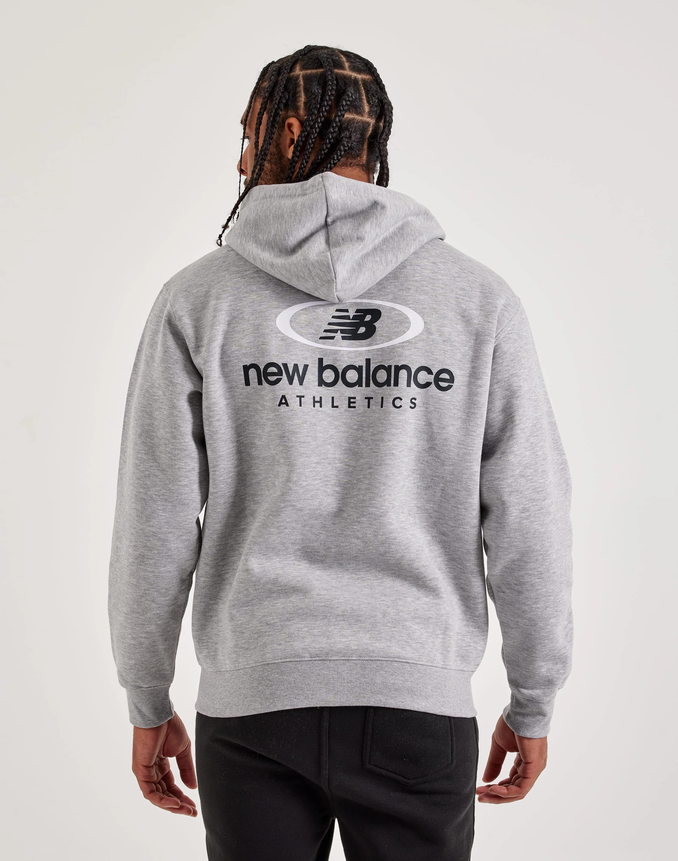 New Balance Core Plus Full-Zip Fleece Hoodie Stretch Fabric Wave Core