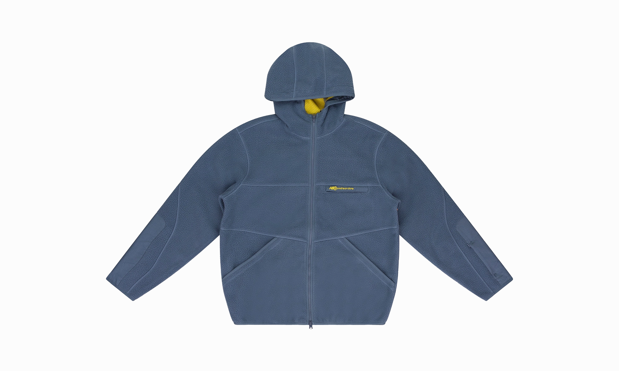 NEW BALANCE FULL-ZIP FLEECE HOODIE "INDIGO"