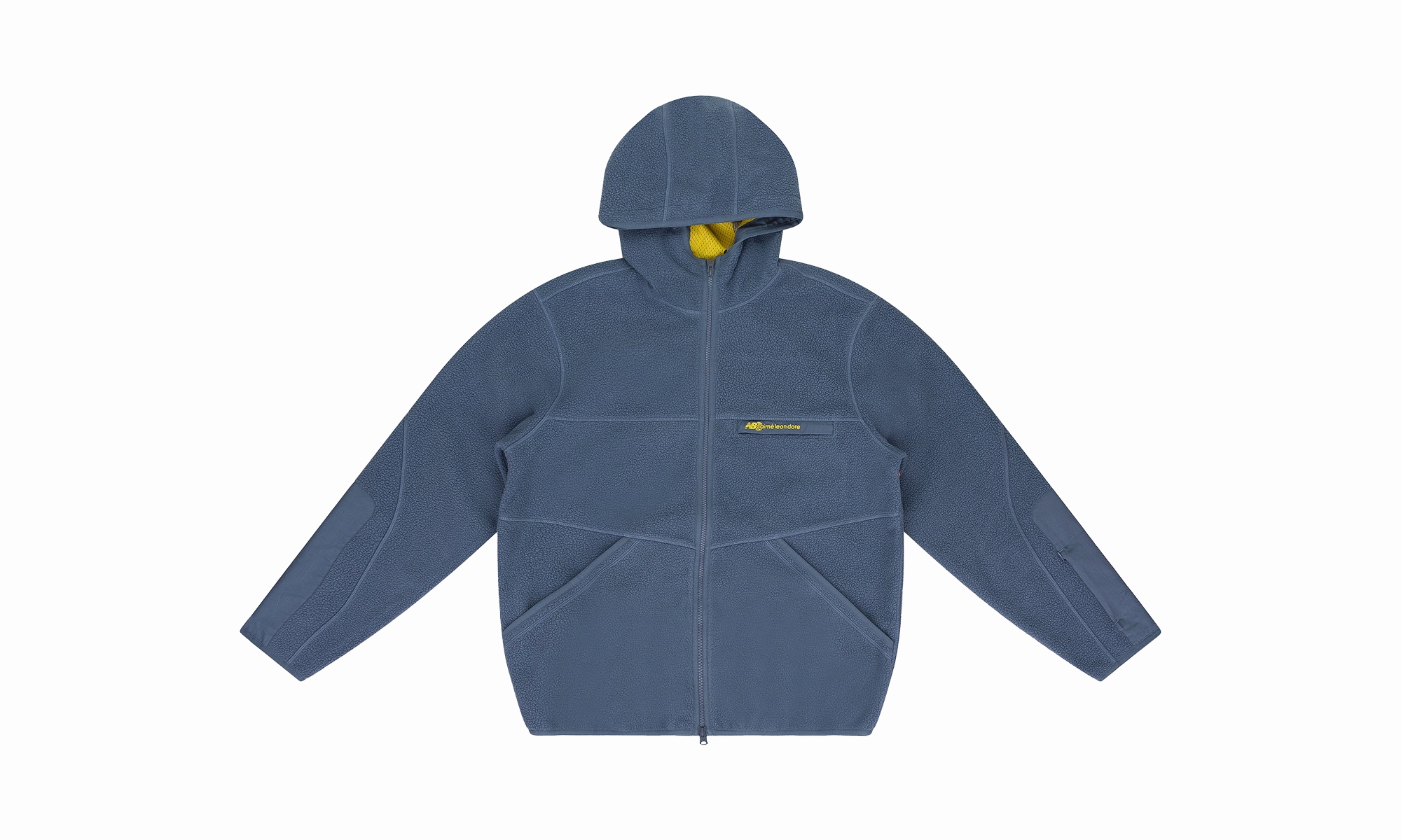 NEW BALANCE FULL-ZIP FLEECE HOODIE "INDIGO"