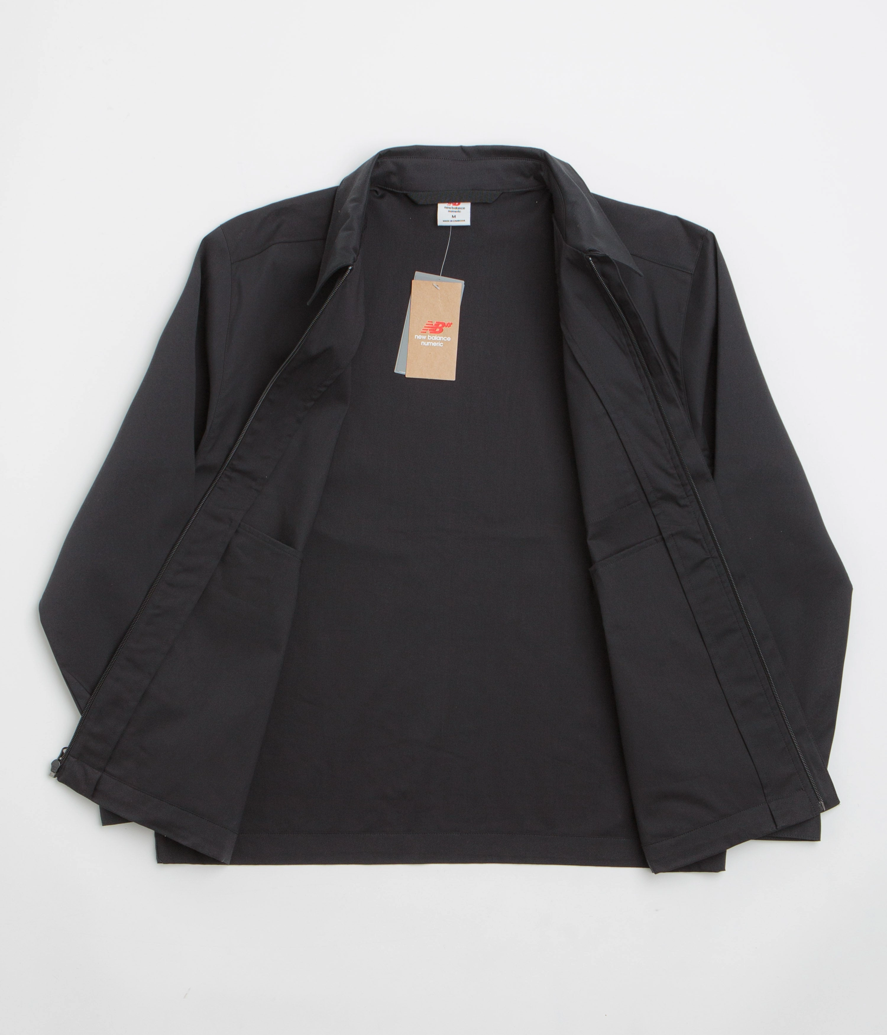 New Balance Numeric Coaches Twill Jacket - Black Minimalist Aesthetic suitable for city tours