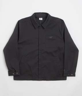 Snag Free Zippers Connection New Balance Numeric Coaches Twill Jacket - Black
