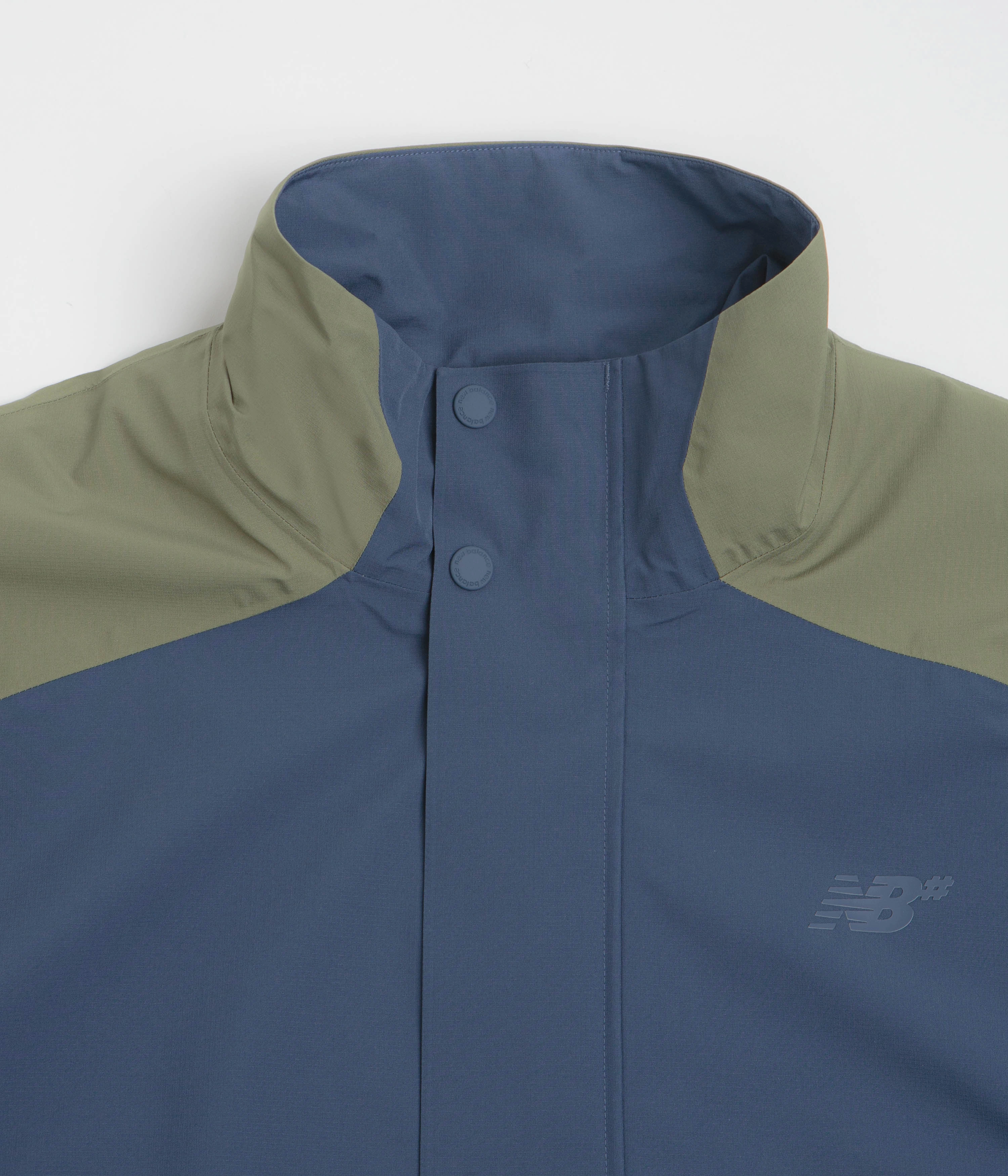 Practical Comfort New Balance Numeric Waterproof Jacket - Khaki / Blue
