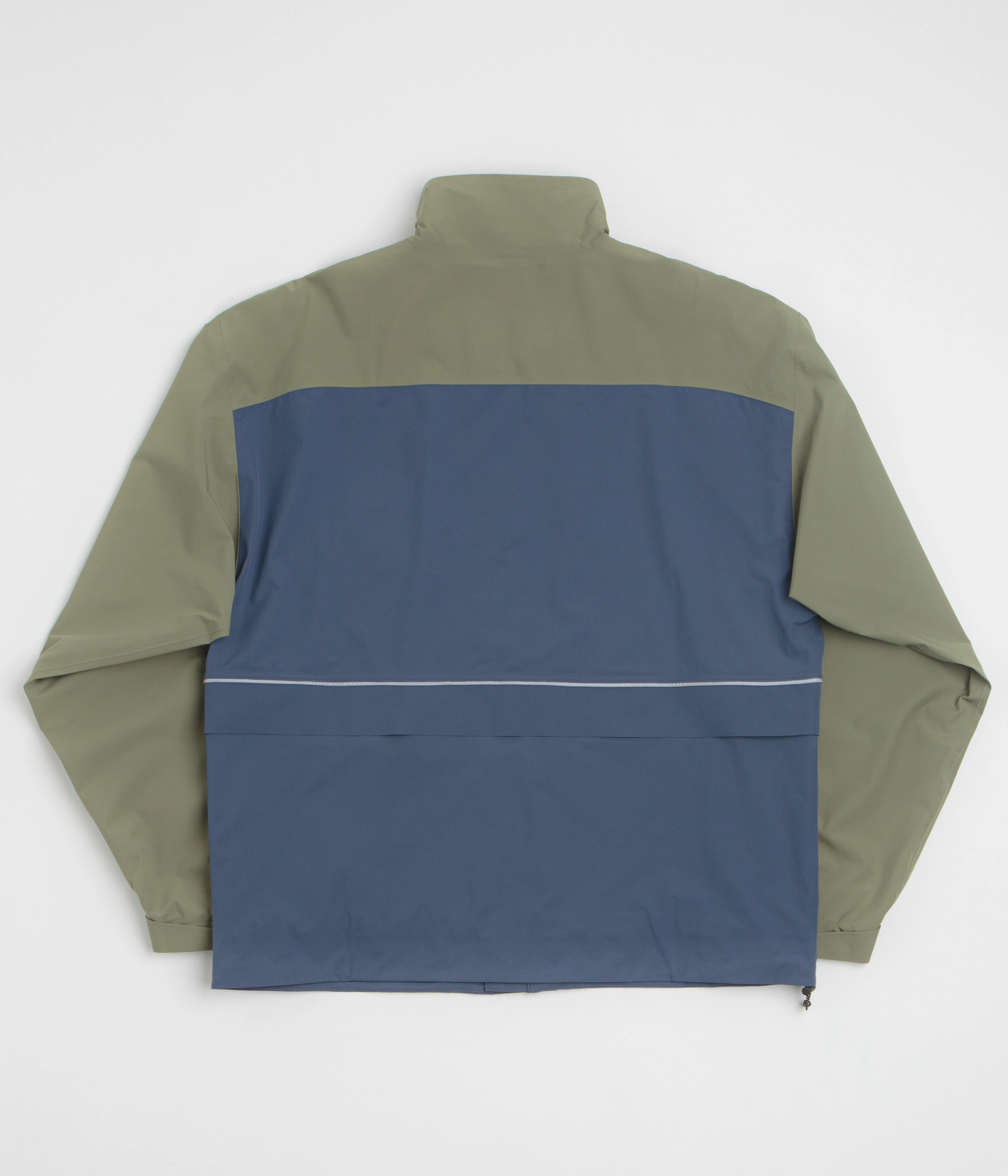 New Balance Numeric Waterproof Jacket - Khaki / Blue investment piece