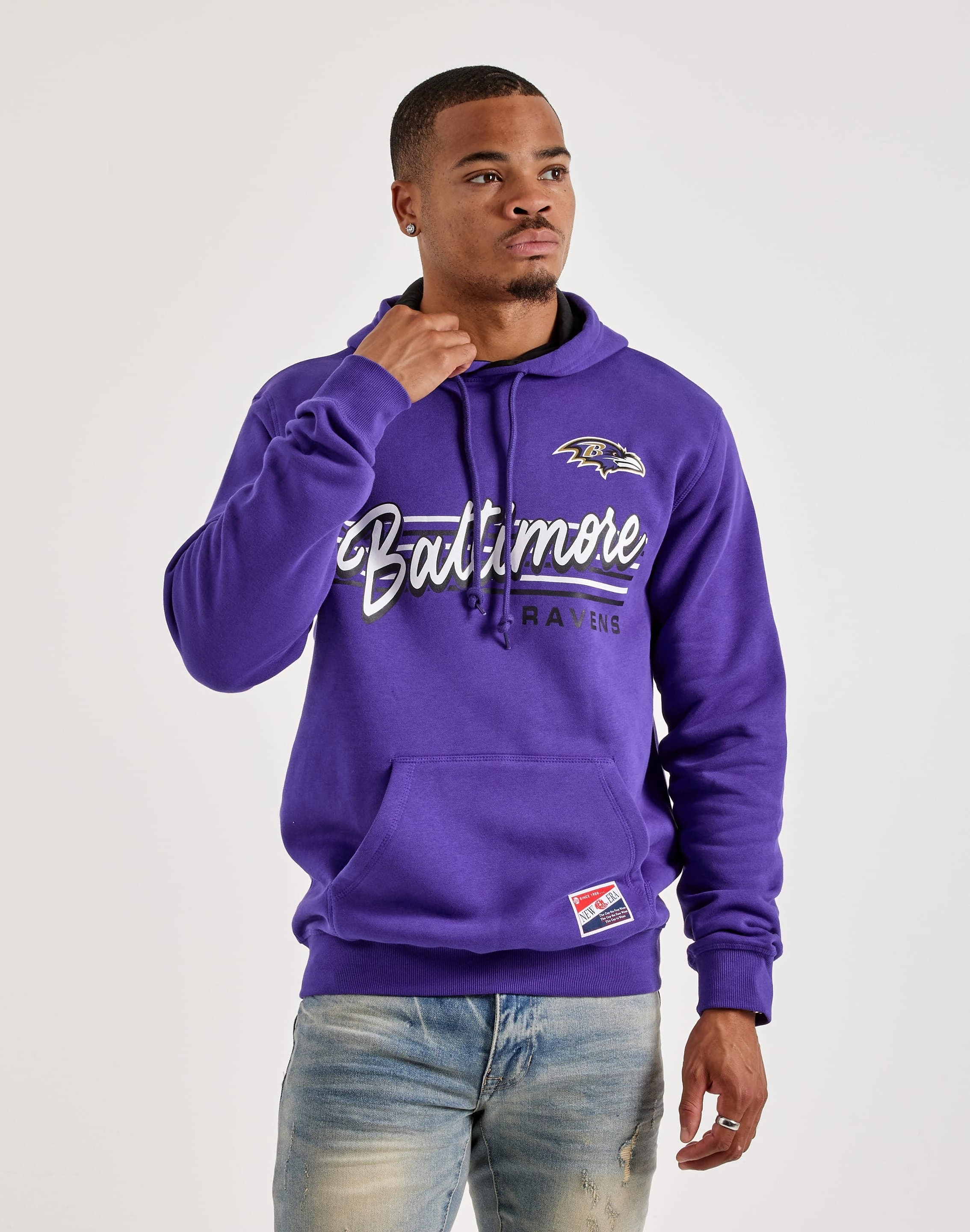 Teacher Chic New Era NFL Baltimore Ravens Pullover Fleece Hoodie