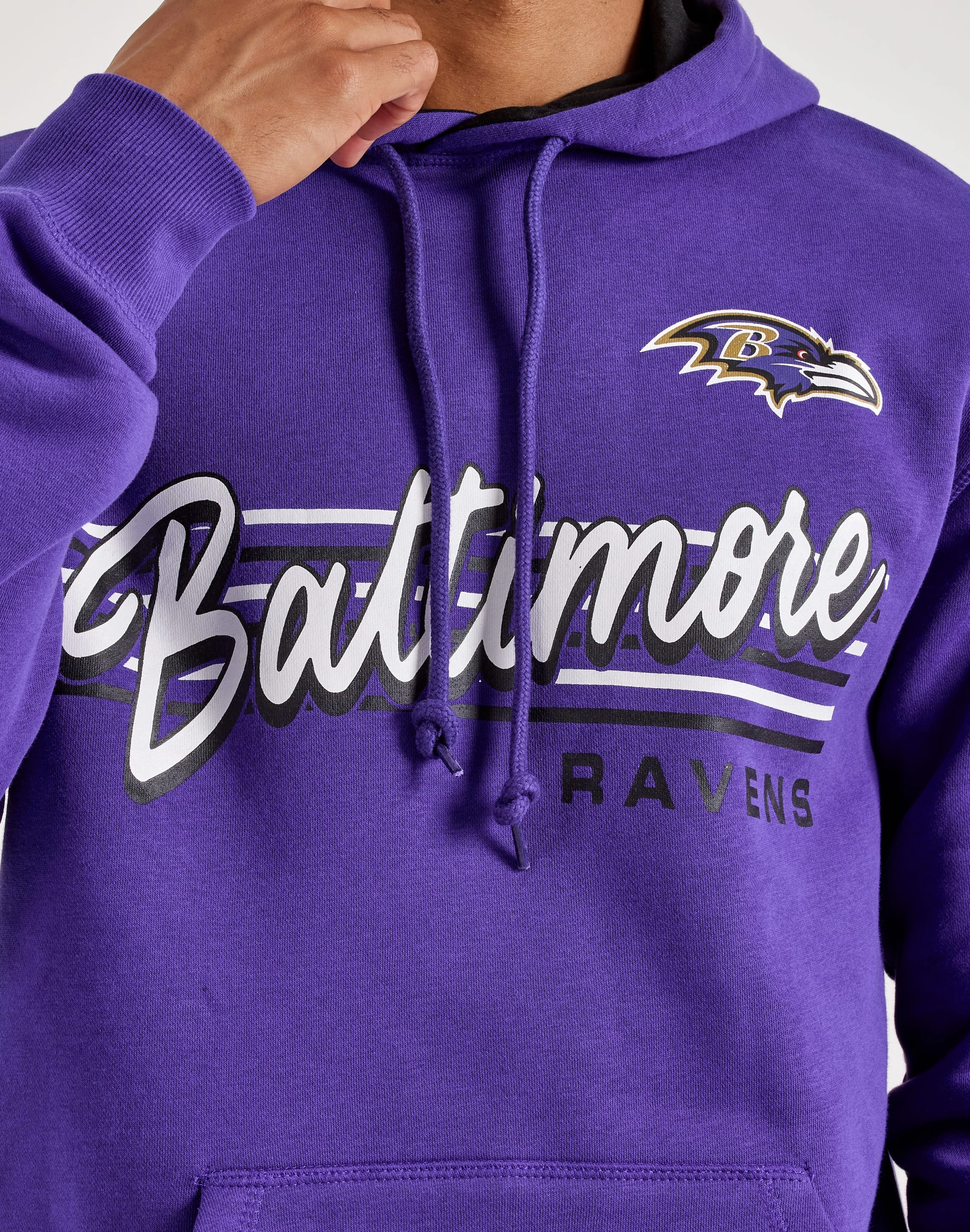 Ventilation Panels Cool Frame New Era NFL Baltimore Ravens Pullover Fleece Hoodie