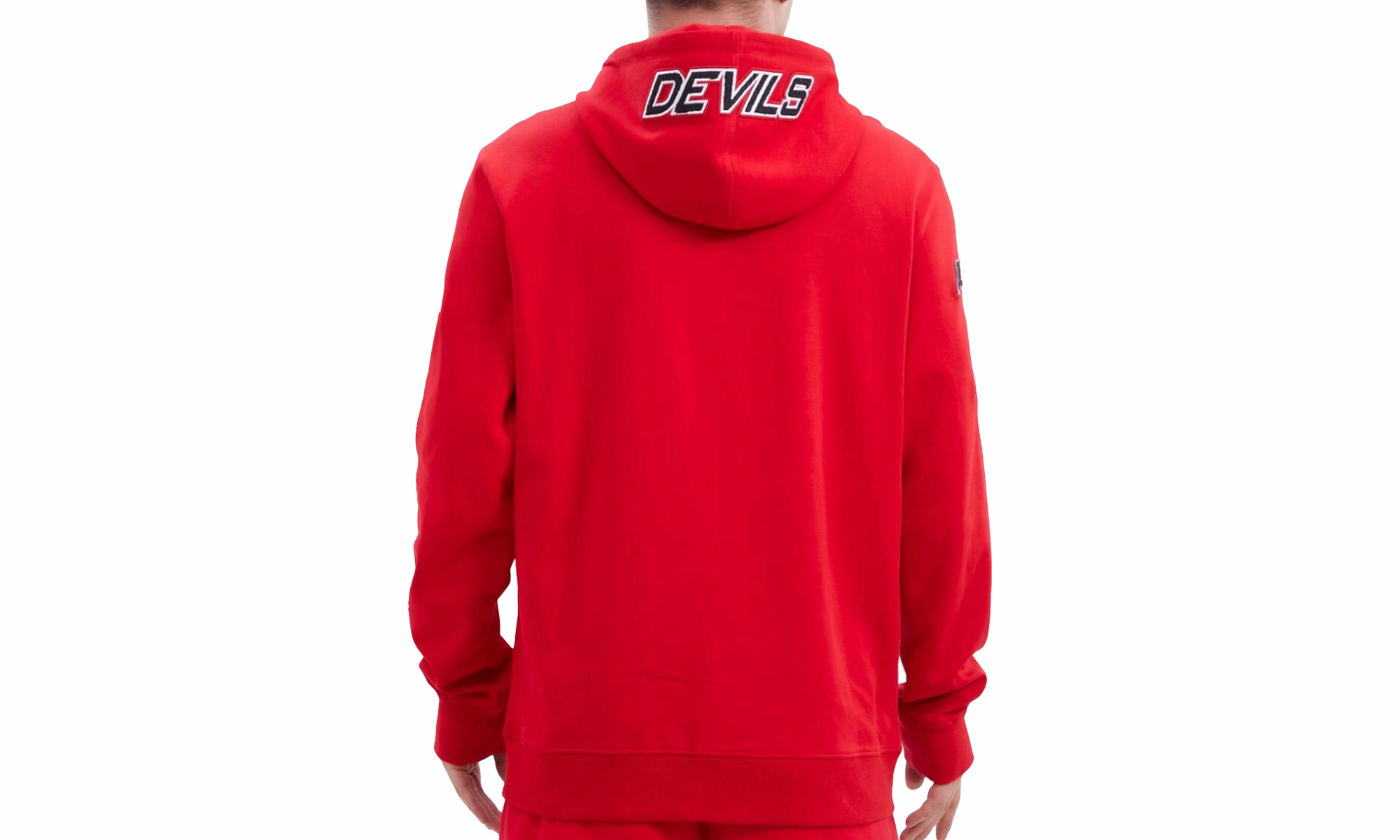 New Jersey Devils Classic Chenille Zip-Up Hoodie Red "RED"
