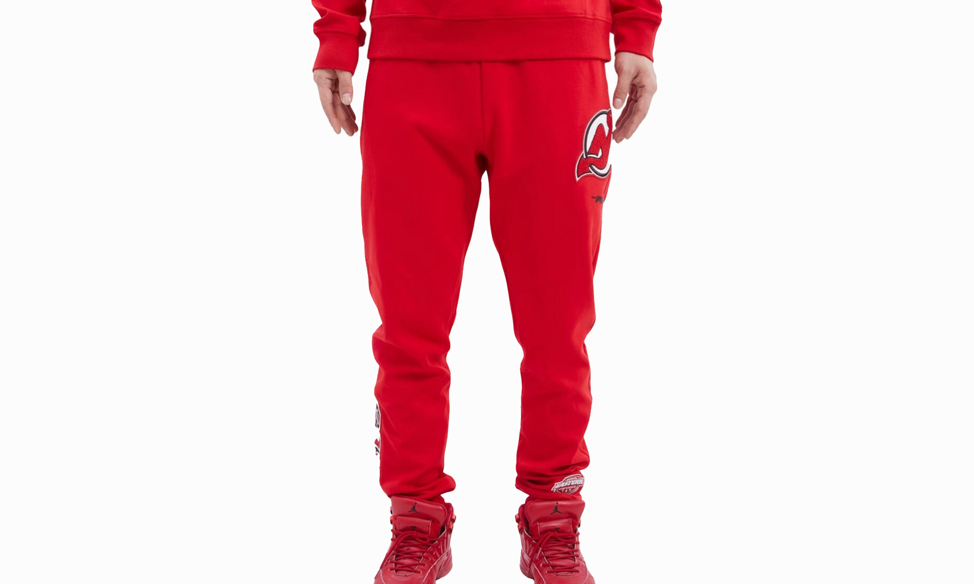 New Jersey Devils Classic Jogger Sweatpants Red "RED"