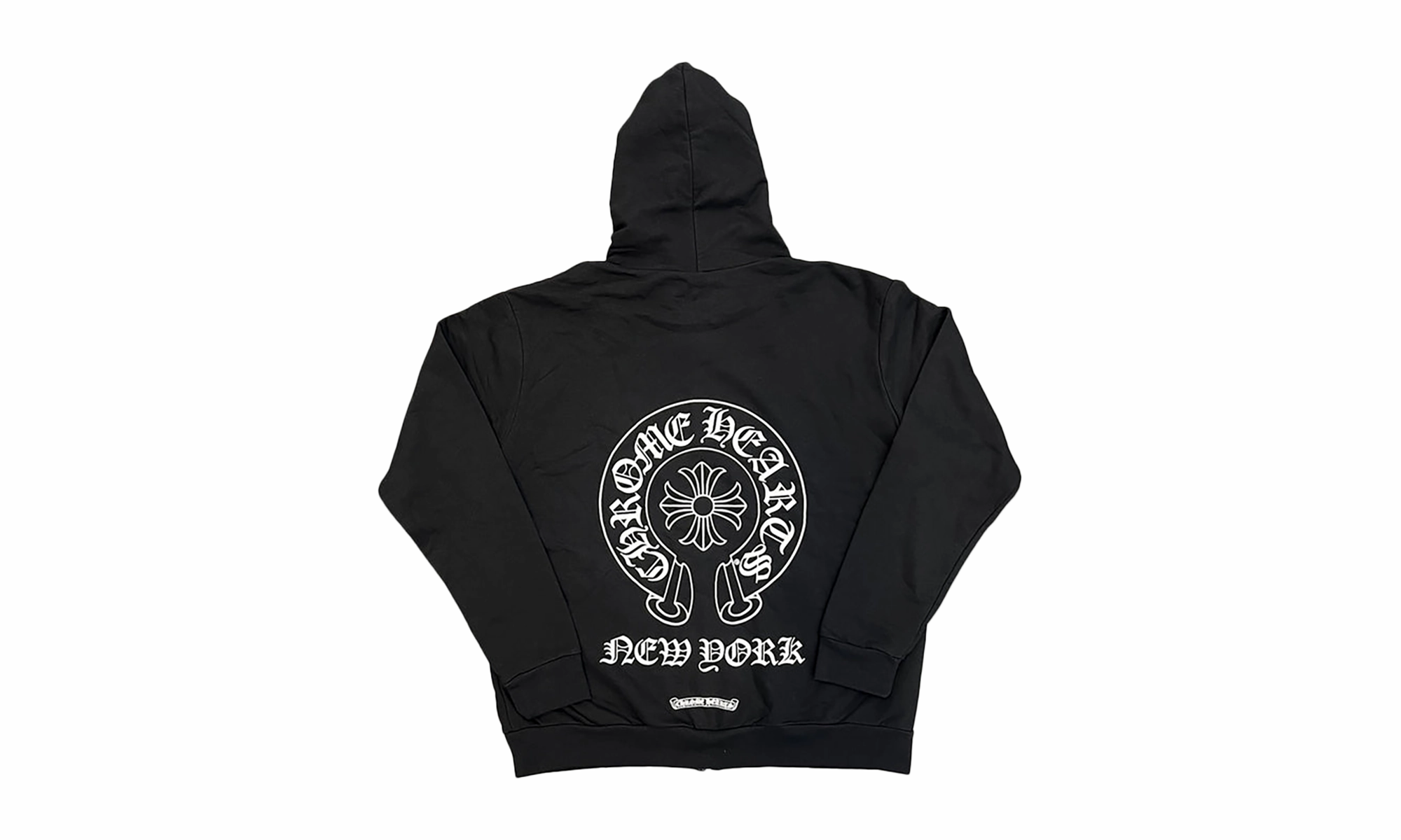 New York Horseshoe Zip-Up Hoodie "Black"