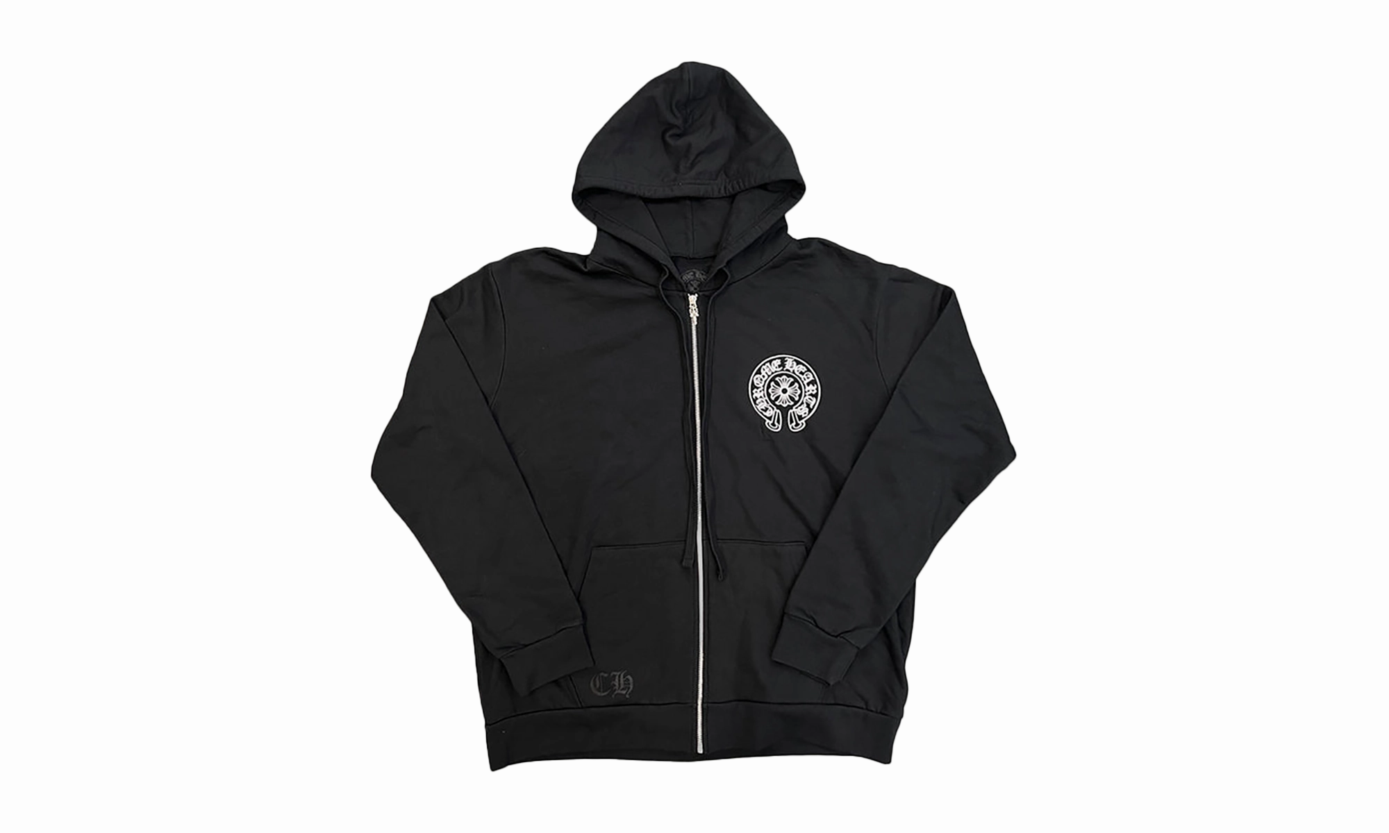 New York Horseshoe Zip-Up Hoodie "Black"