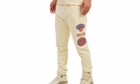 New York Knicks Retro Classic Eggshell Sweatpants "White"