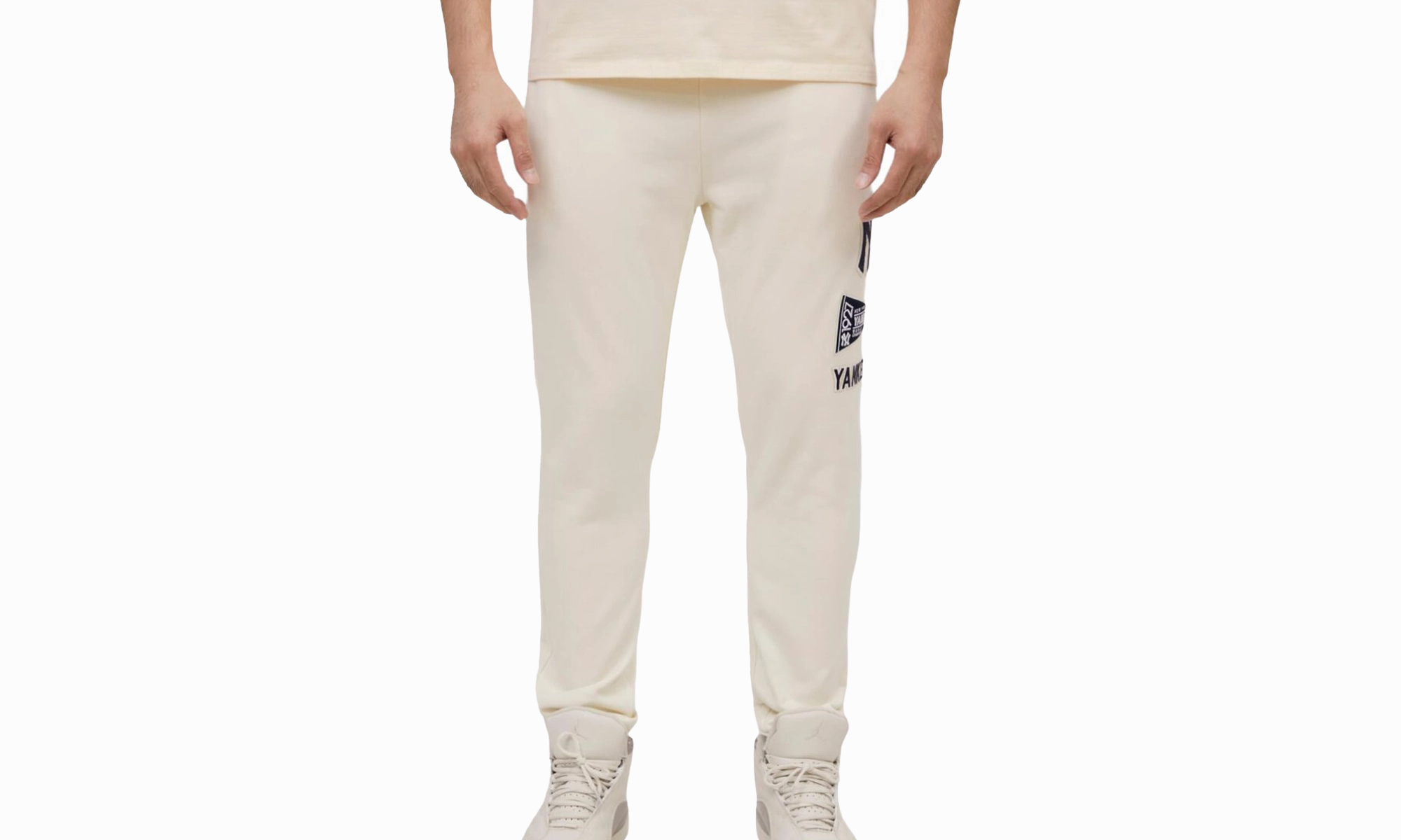 New York Yankees Retro Classic Eggshell Sweatpants "White"