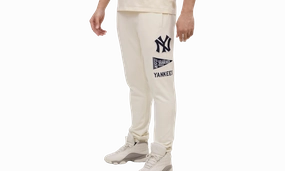 New York Yankees Retro Classic Eggshell Sweatpants "White"