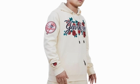 New York Yankees Roses Eggshell Hoodie "White"