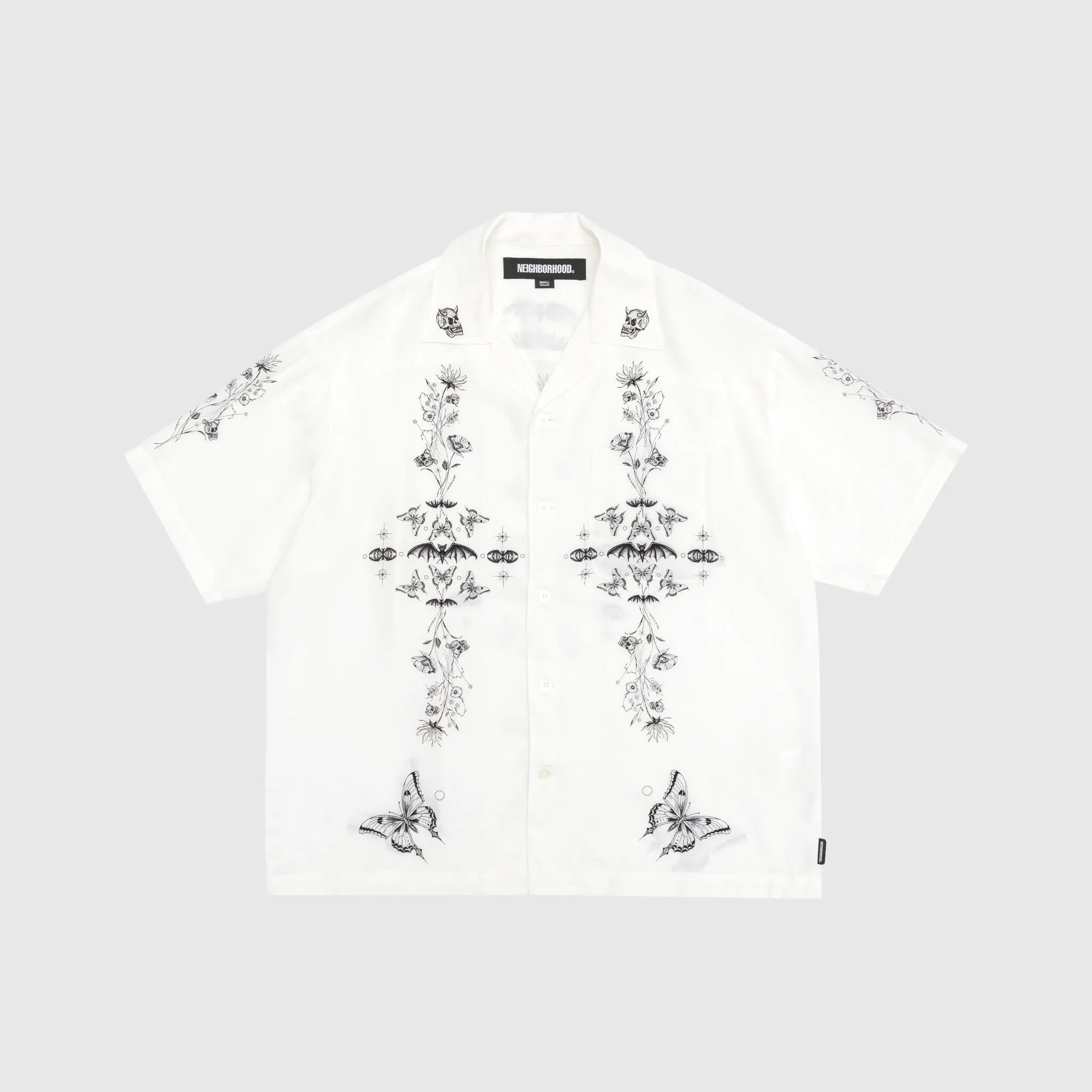 Tall friendly Denim Blend NH x DR WOO HAWAIIAN S/S SHIRT