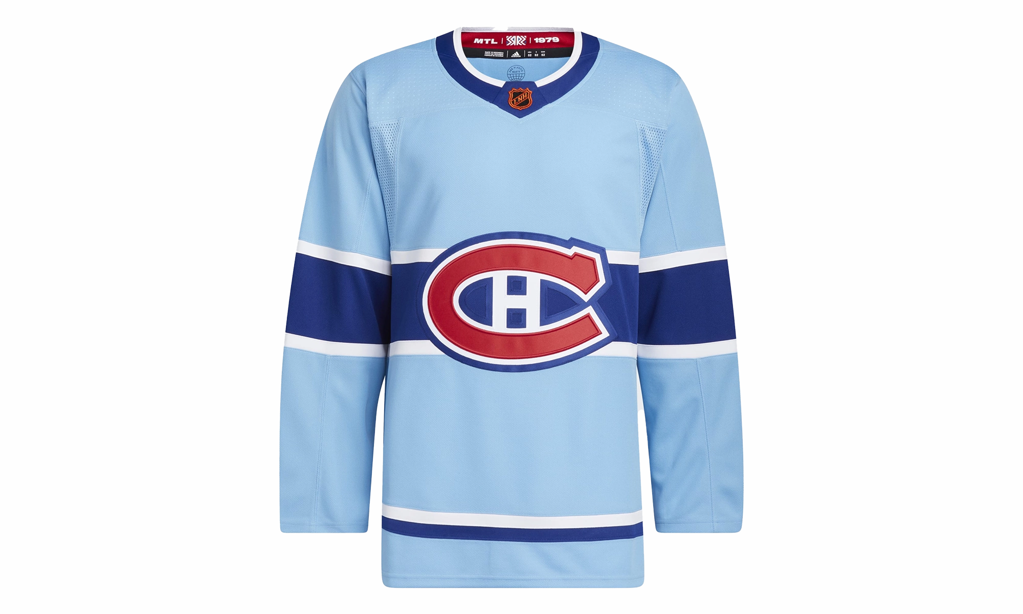 Silent Mood NHL MONTREAL CANADIENS REVERSE RETRO 2.0 AUTHENTIC JERSEY "Light Blue"