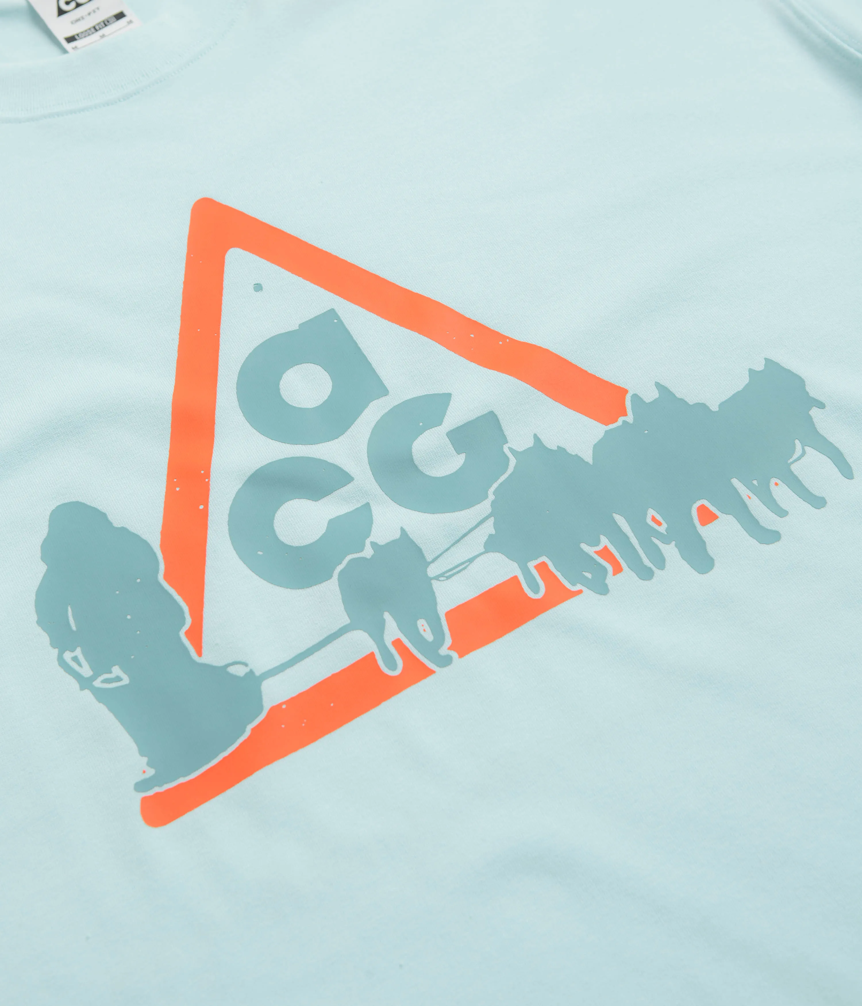Nike ACG Dog Sled T-Shirt - Glacier Blue hostel venue Striped
