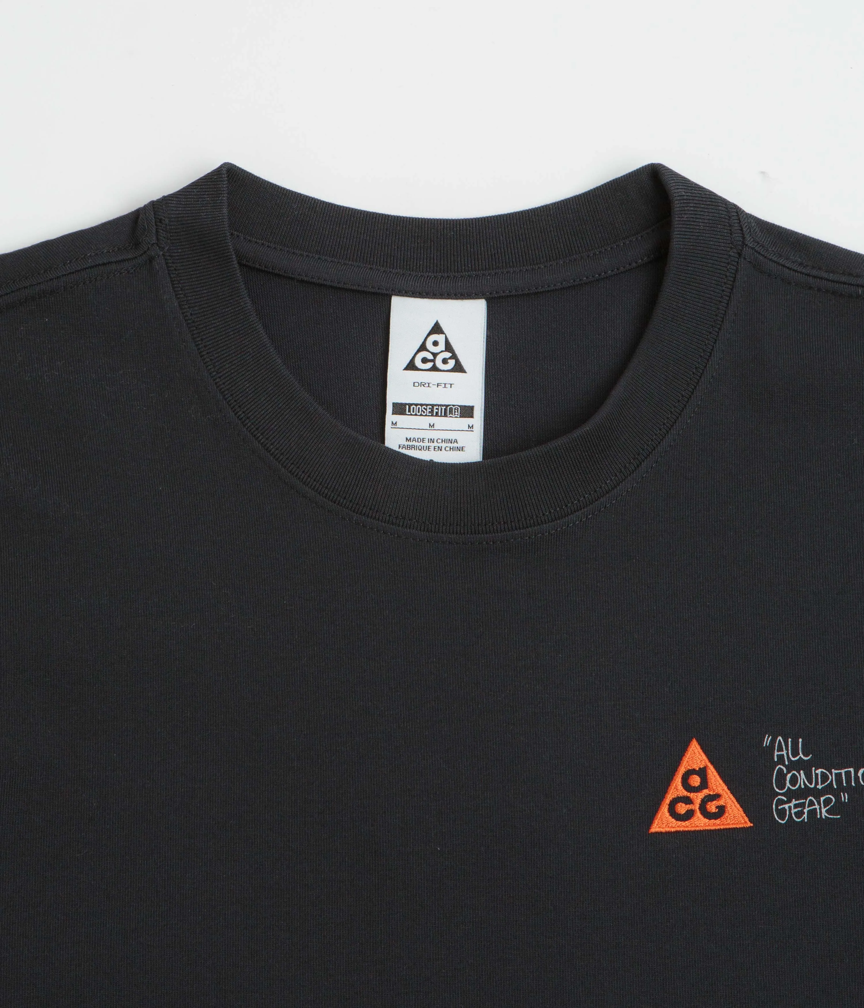 nighttime venue festival venue Nike ACG Guide T-Shirt - Black