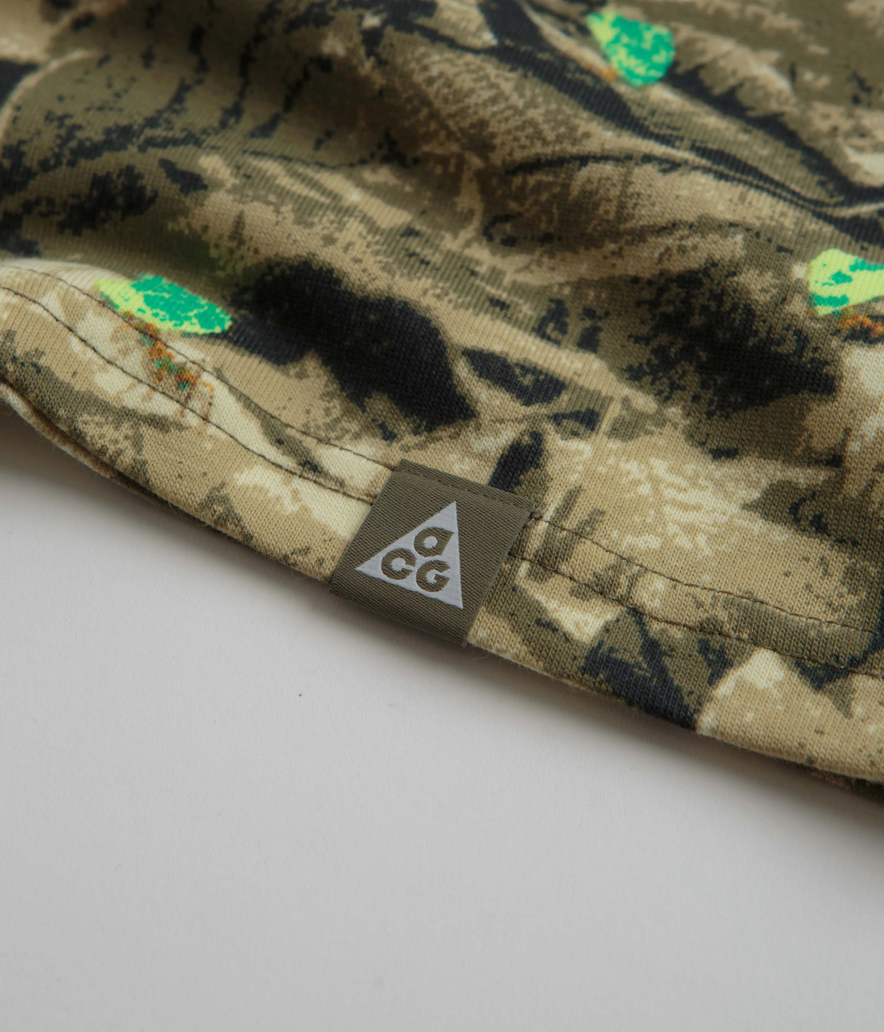 Nike ACG Leafcutter T-Shirt - Medium Olive Custom made Trendy Waist
