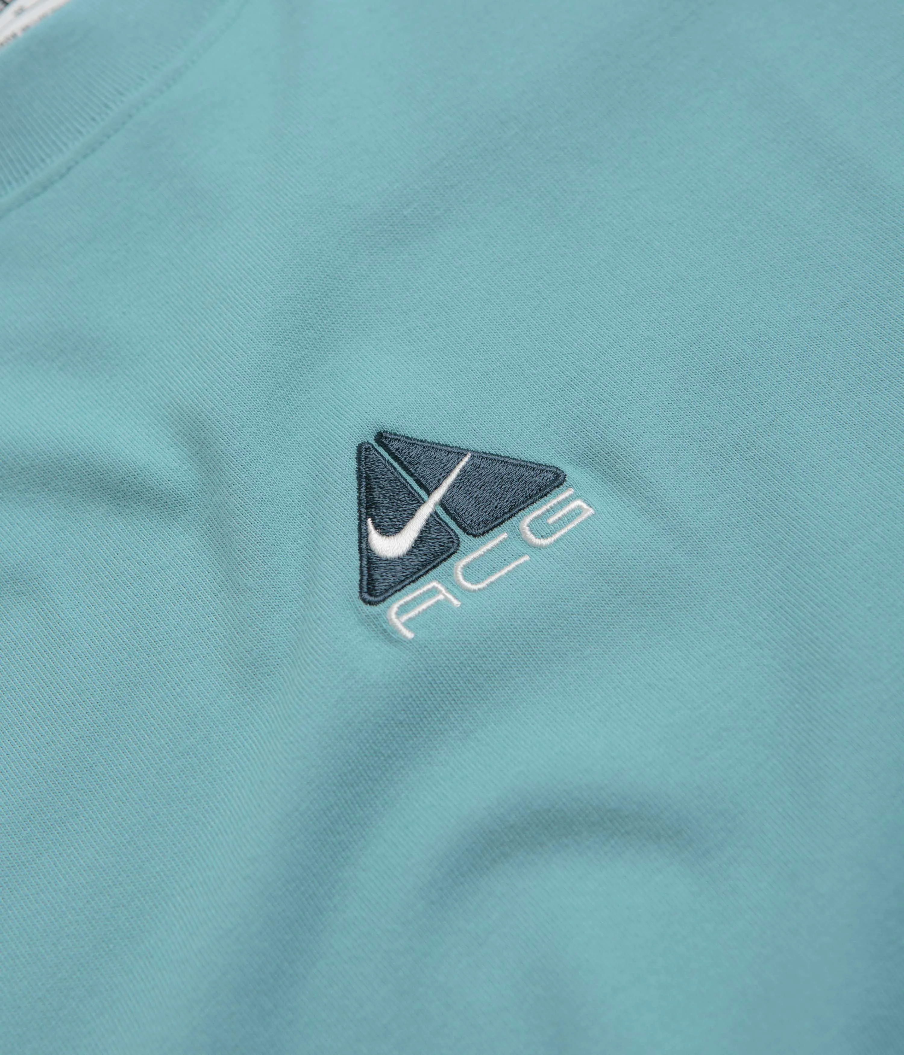 Nike ACG Lungs Long Sleeve T-Shirt - Denim Turquoise cuffs