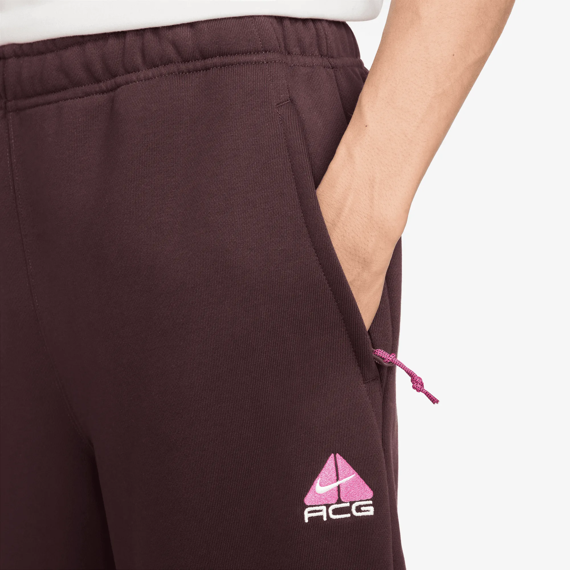 Breath Skin NIKE ACG THERMA-FIT REPEL TUFF LUNGS FLEECE PANT- BURGUNDY CRUSH