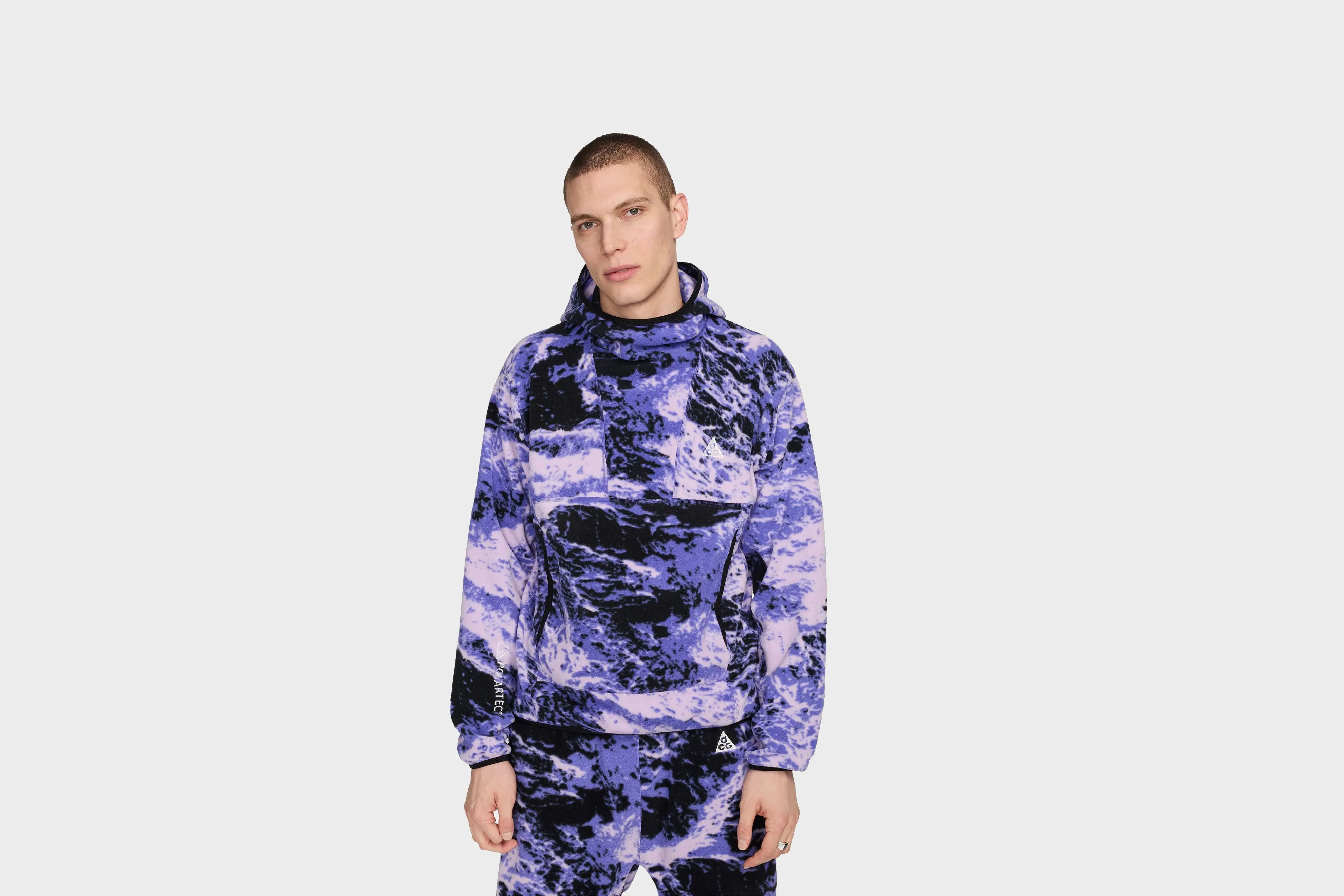 Power Vibe Nike ACG ??Wolf Tree?? Allover Print Pullover Hoodie (Lilac Bloom/Black/Summit White)